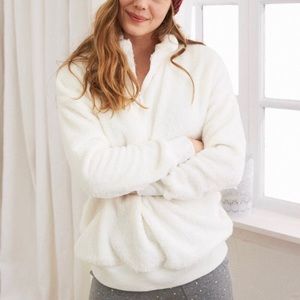 Aerie quarter zip fleece sweatshirt/ pullover